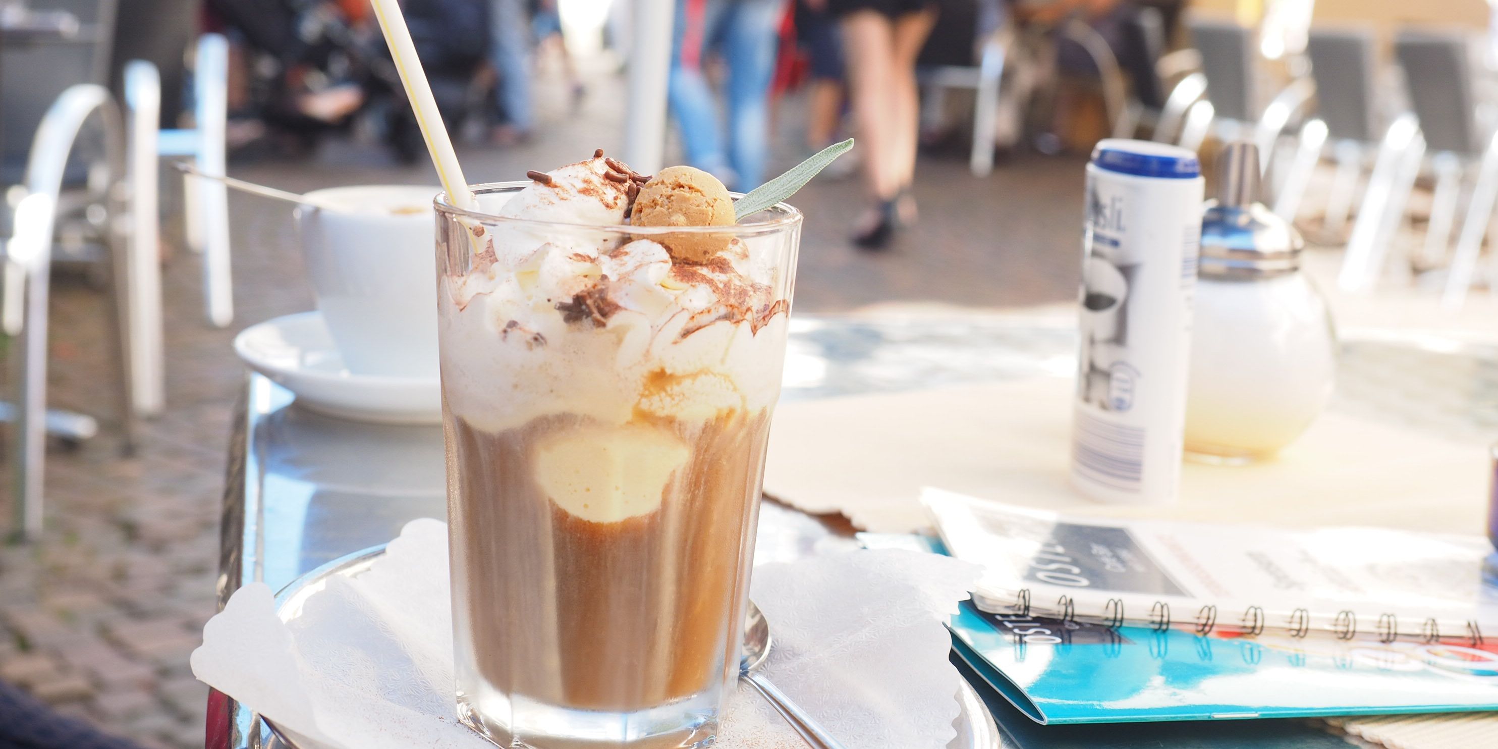 Iced coffee in the old town