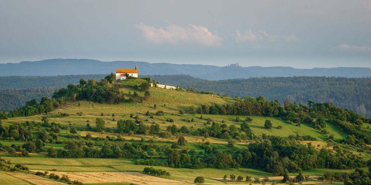 View towards the Swabian Jura hills